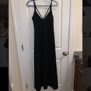 St. John EVENING Black Santana Knit Maxi Dress